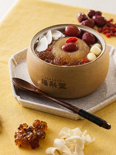 桃胶百合莲香烤梨